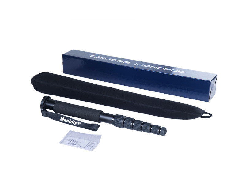 SLR Camera Aluminum Alloy Monopod Accessories including the Manbily A-555 aluminum alloy monopod for SLR camera.