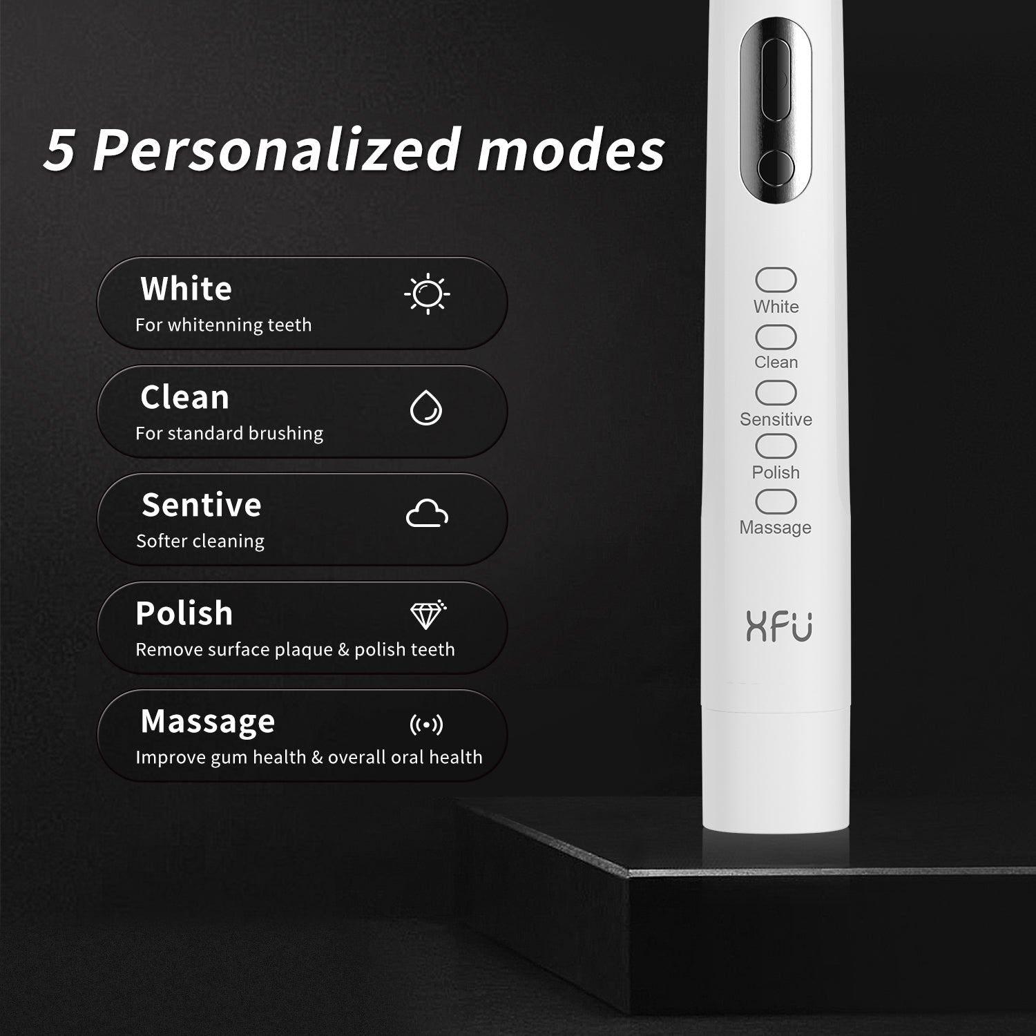 best electric toothbrush for effective cleaning with 5 personalized modes for enhanced dental care.
