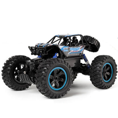 high speed 4WD RC car for kids with large tires and durable design for outdoor driving fun.