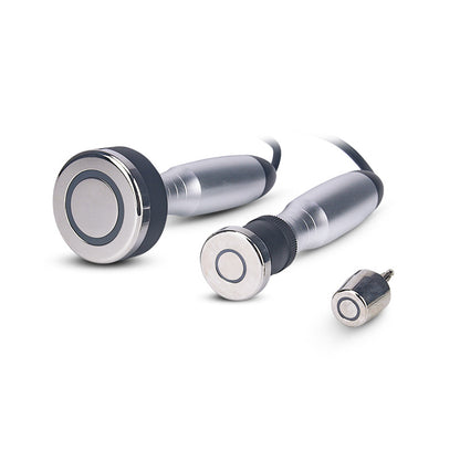 Household electric skin peeling beauty device with two applicators for effective skin rejuvenation.