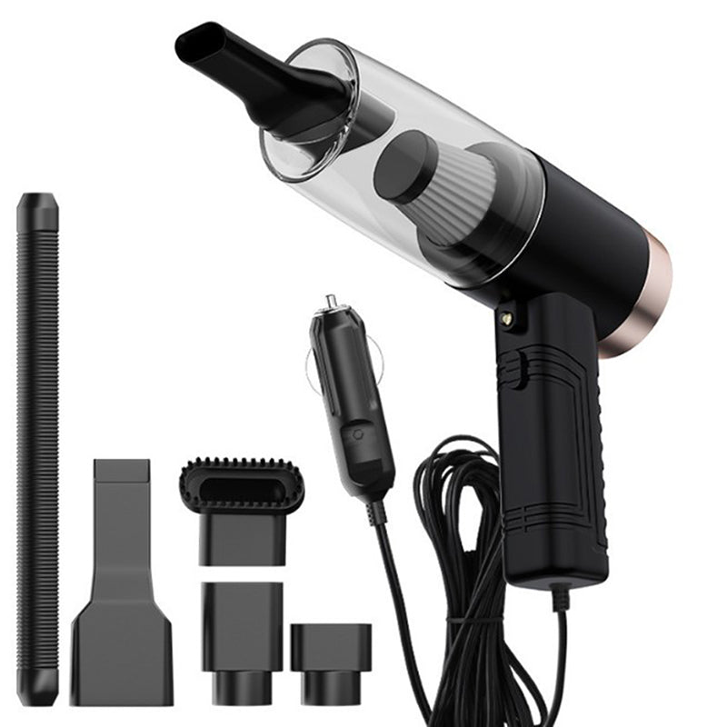 powerful mini car vacuum cleaner with accessories for home and car dual use.
