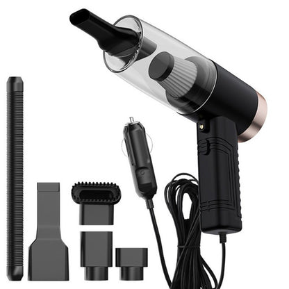 powerful mini car vacuum cleaner with accessories for home and car dual use.