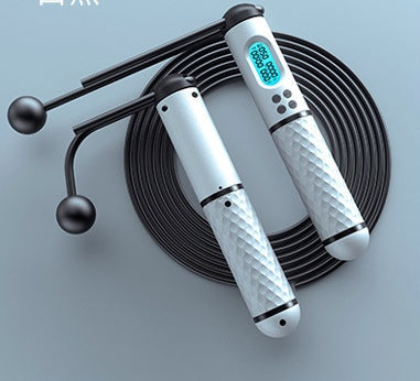 Cordless Digital Jump Rope with digital display and tangle-free design for convenient workouts.