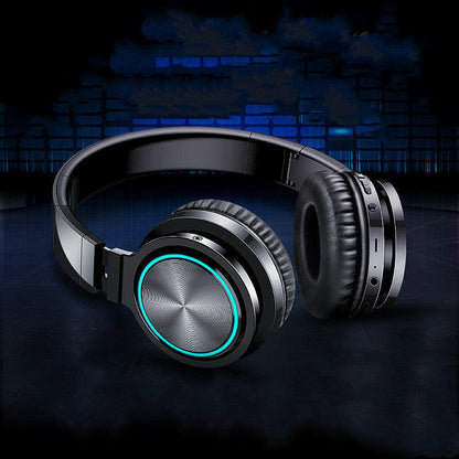 Wireless Headphones featuring an over-ear design and stylish lights, perfect for immersive audio experiences.