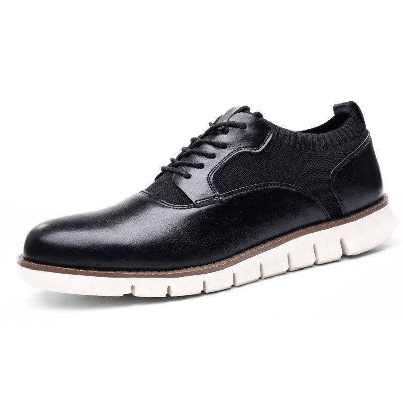 Men's casual woven shoes in black with a stylish design, perfect for casual outings and summer wear.
