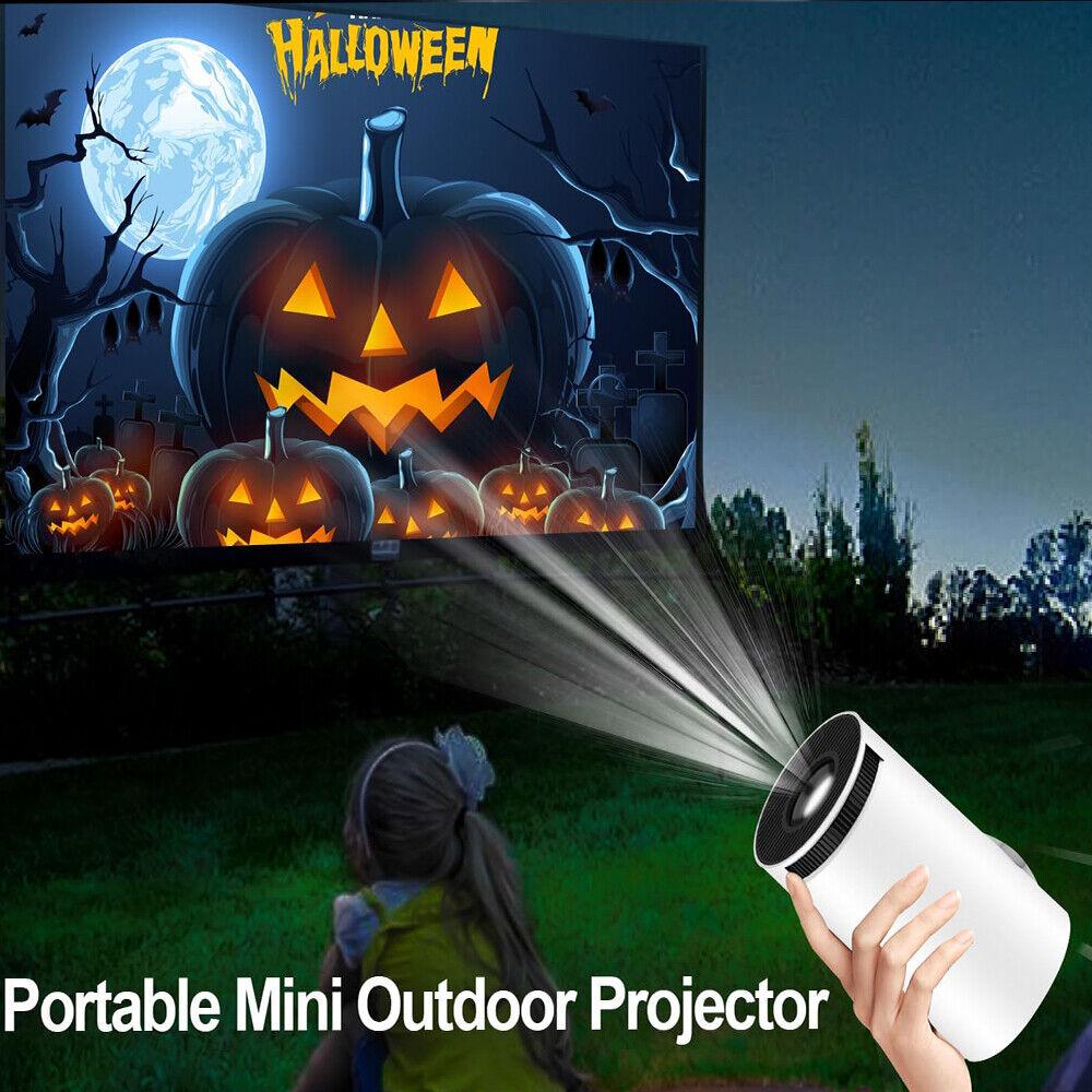5G 4K Projector Smart HD LED WiFi Bluetooth HDMI USB Android Office Home Theater with Halloween theme