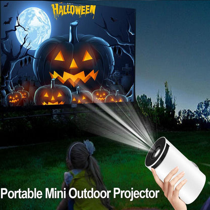 5G 4K Projector Smart HD LED WiFi Bluetooth HDMI USB Android Office Home Theater with Halloween theme
