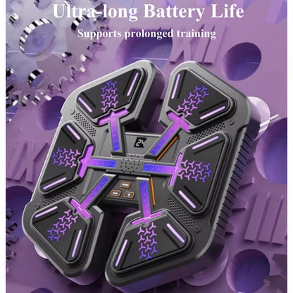 Purple boxing target with ultra-long battery life for effective training and support.
