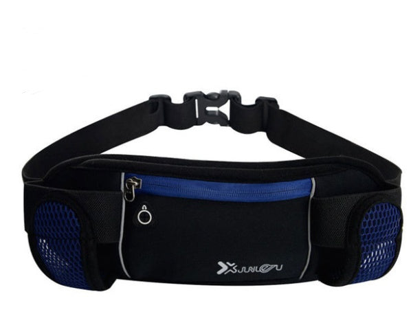 Sports running belt bag for sports, featuring pockets for water bottle and mobile phone, ideal for running and leisure.