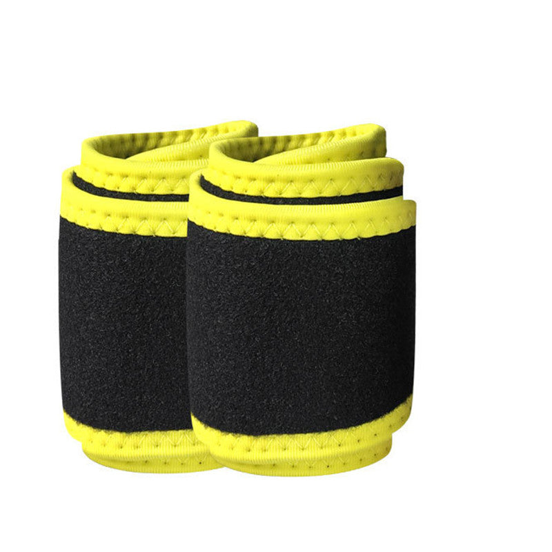 Basketball wristband neoprene in black and yellow, suitable for adults and basketball sports.