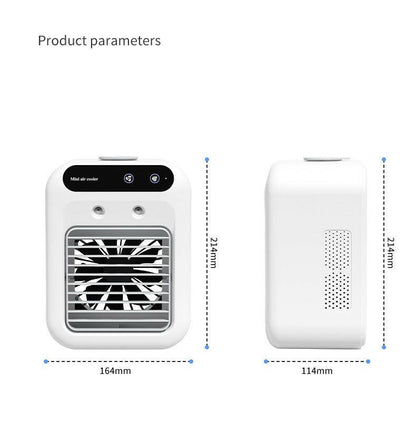 Portable Air Cooler Fan with Water Cooling dimensions and features image