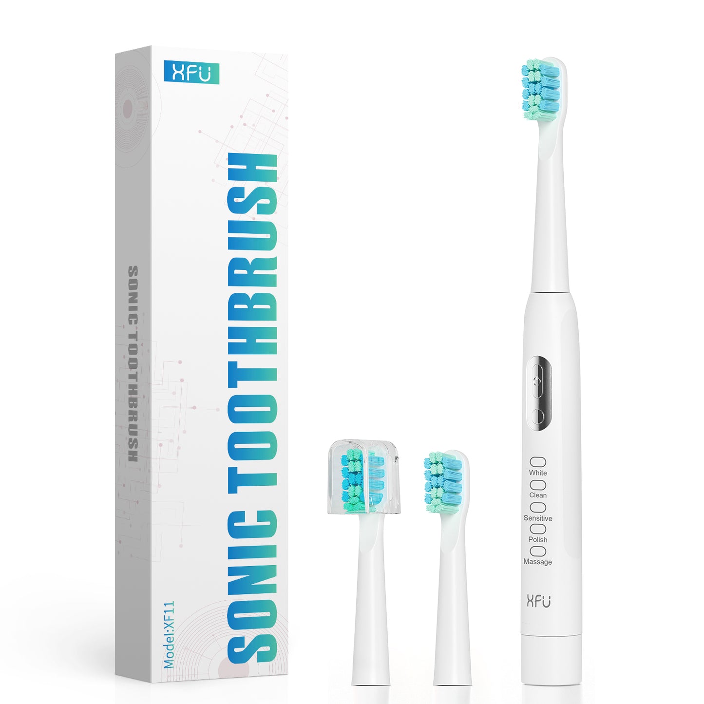 Best electric toothbrush for effective cleaning, includes sonic toothbrush and replacement heads.