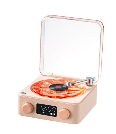 Retro Turntable Wireless Bluetooth Speaker showcasing vintage design with modern audio technology.