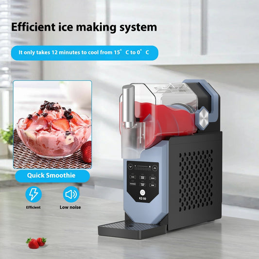 Efficient automatic small ice crusher for quick smoothies with low noise and a 2L capacity.