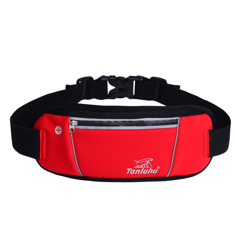 Fashion sports leisure waistpack in red, perfect for leisure running waistpack and cycling activities.