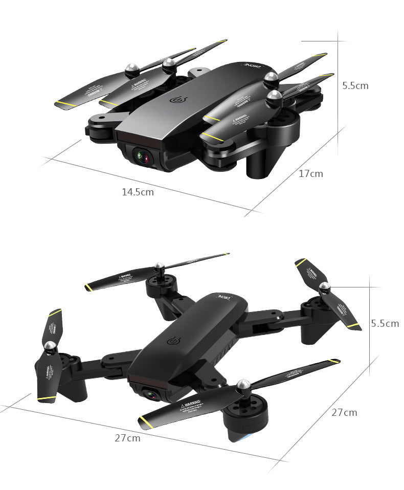 Image of a dual camera quadrocopter with remote control features and specifications.