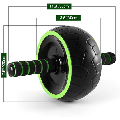 Indoor home fitness training device with detailed dimensions for effective abdominal workouts.