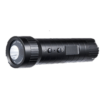 DV3000 flashlight multi function sports camera with metal body and rechargeable battery for photos and videos.
