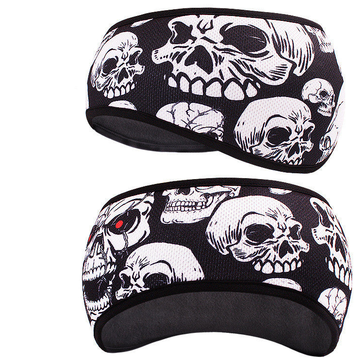 Outdoor sports cycling sports turban accessories with skull designs for cycling and running activities.