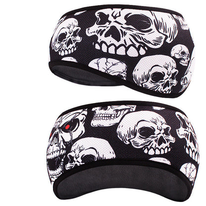 Outdoor sports cycling sports turban accessories with skull designs for cycling and running activities.