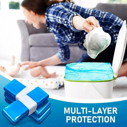 9pcs Disposal Nappy Bin Refills Cassettes For AngelCare, Tommee Tippee & Click with multi-layer protection.