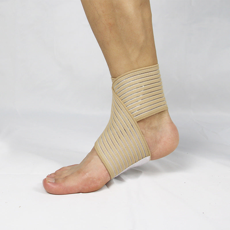 Ankle brace for running and sports on a foot for enhanced support during fitness activities.