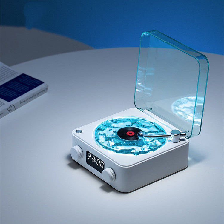 Retro Turntable Wireless Bluetooth Speaker with a modern design and clear sound for stylish audio streaming.
