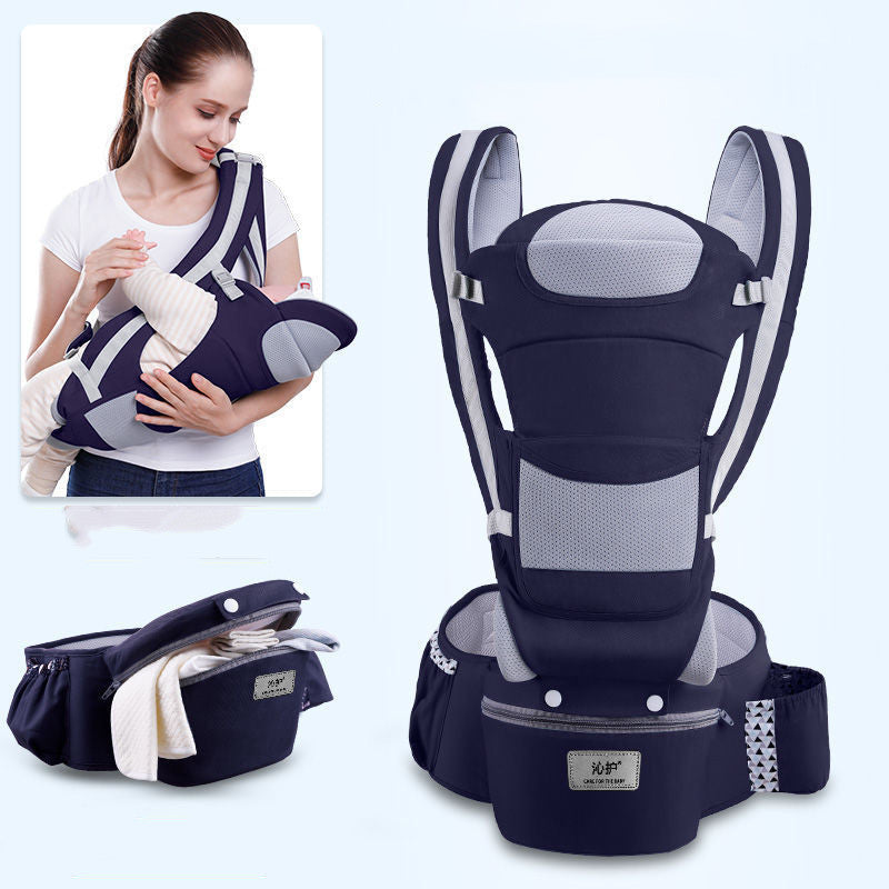 Ergonomic baby hipseat carrier featuring a versatile 3 in 1 design for comfortable baby carrying.