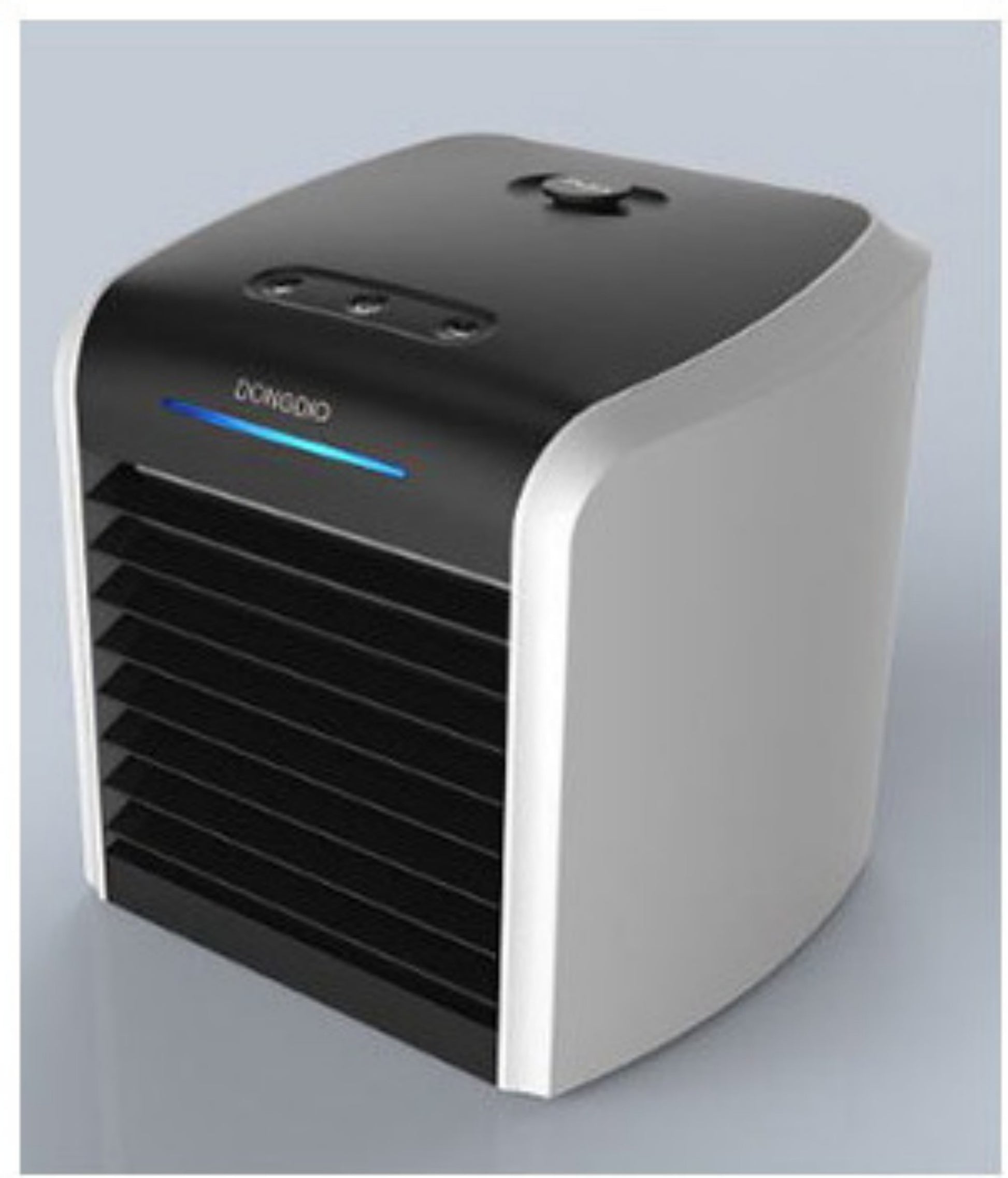 Compact home mini air conditioner portable for office use with user-friendly control buttons.