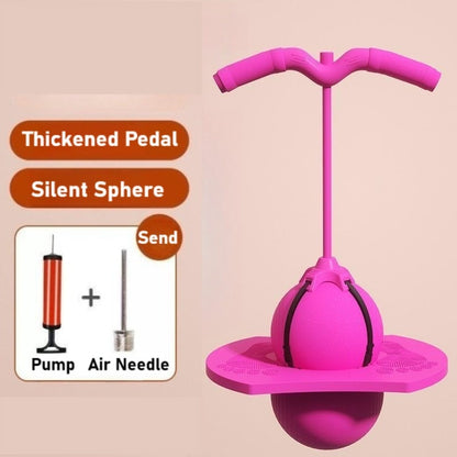Kids balance training bouncing ball with thickened pedal and silent sphere for exercise and coordination.