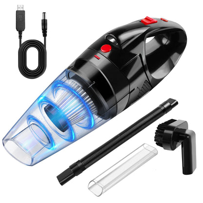 cordless handheld vacuum cleaner with USB charger and attachments for easy cleaning