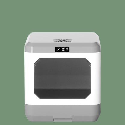Fully Enclosed Cat Litter Basin Drawer Type with digital display and sleek design.