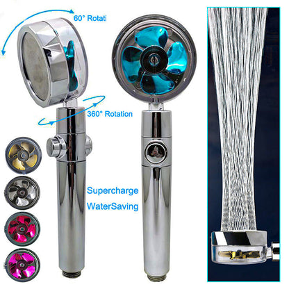 360° Rotating Shower Head with 60° tilt and water-saving features for enhanced shower experience.