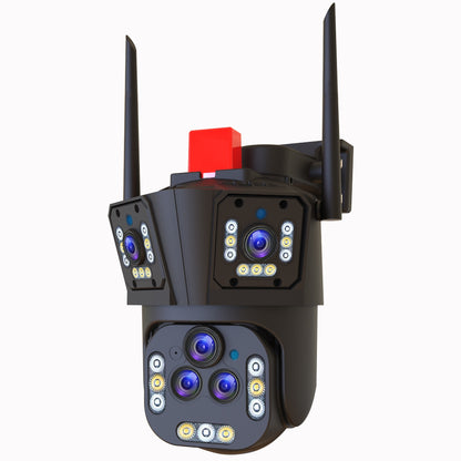 4 Million Three Screen Surveillance Cameras Outdoor Monitors featuring wireless connectivity and high-definition visuals.