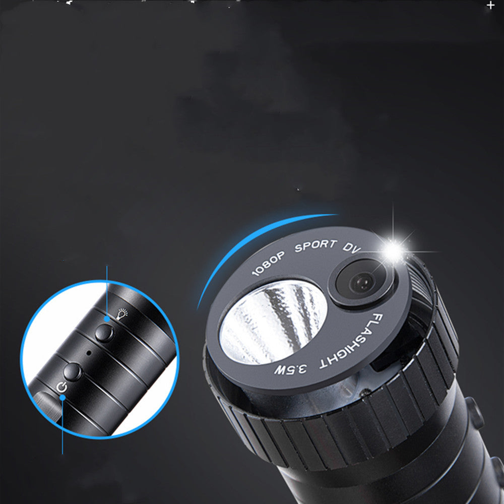 DV3000 multi function sports camera with LED flashlight and 1080P video recording capabilities.