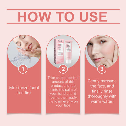 Step-by-step guide on using the gentle pore cleansing cleanser effectively for clean and moisturized skin.