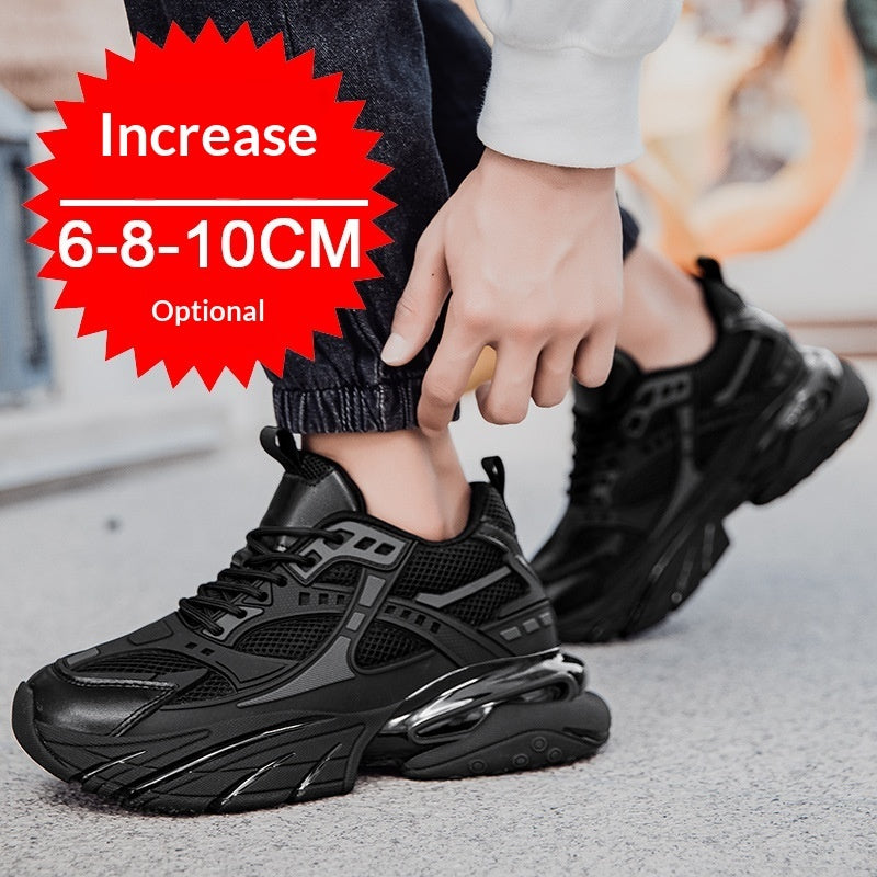 breathable height-boosting casual sneakers with optional increase 6-8-10CM for comfort and style.