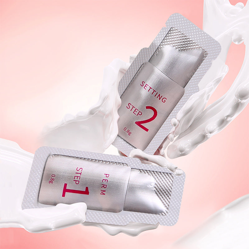 ICONSIGN eyelash perming lotion kit includes Step 1 and Step 2 in stylish packaging for quick and effective lash lifting.