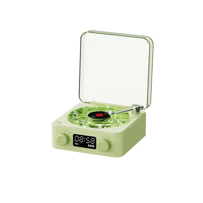 Retro Turntable Wireless Bluetooth Speaker with vintage design and modern wireless technology.