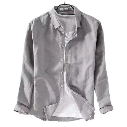Mens long sleeve casual slim-fit youth style cardigan in gray, ideal slim fit casual cardigan for teenagers.